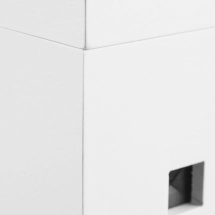 Kabelbox Bambus weiß