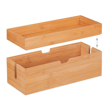 Box na kabely z bambusu