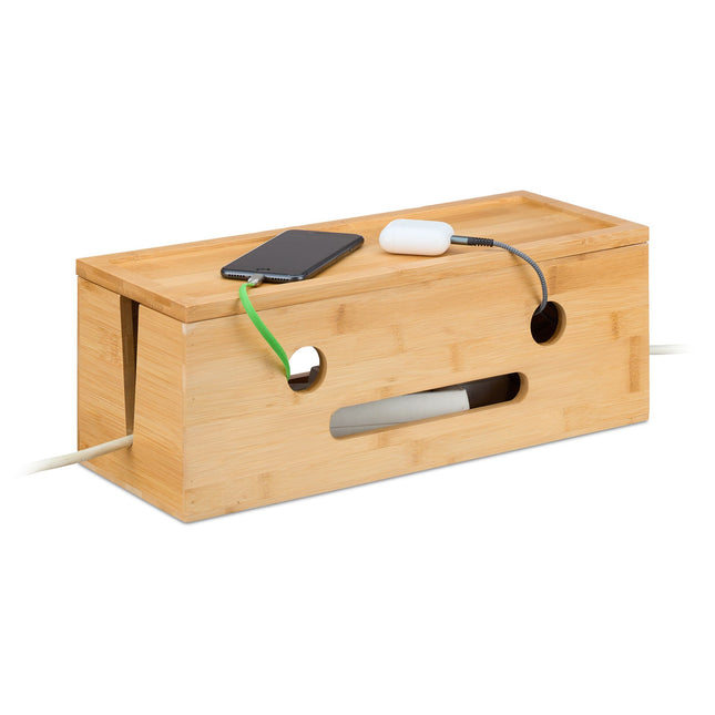Box na kabely z bambusu