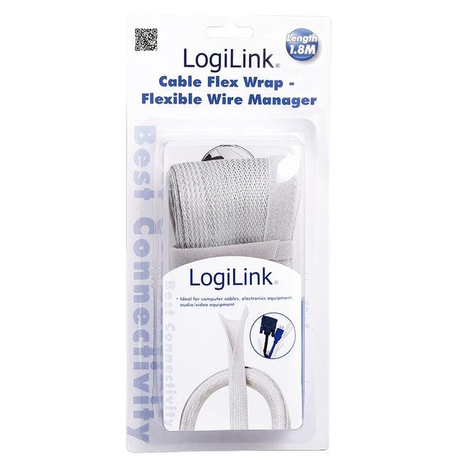Cable hide FlexWrap 1.8m šedá