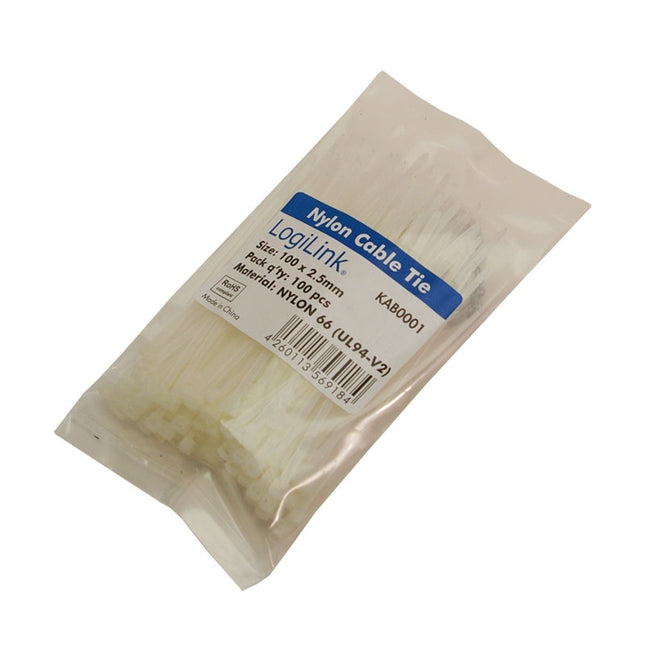 Stahovací pásky 100x2.5mm 10kg 100 ks