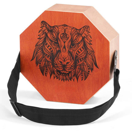 Cajon Drum, Birch Wood, Internal Strings, Strap, 11.6 In