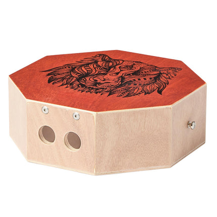 Cajon Drum, Birch Wood, Internal Strings, Strap, 11.6 In