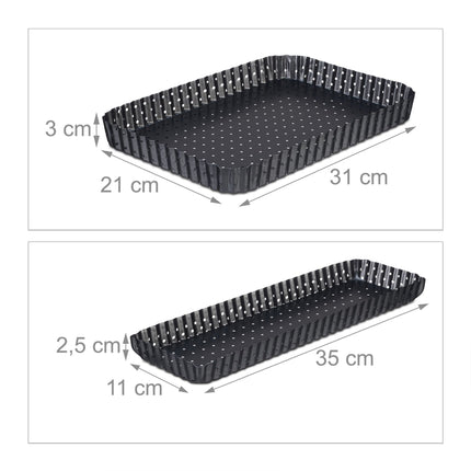 Cake tin set of 2 with holes