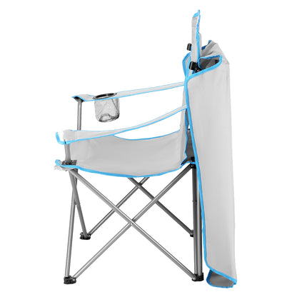 Campingstuhl mit Sonnenschutz, Grau