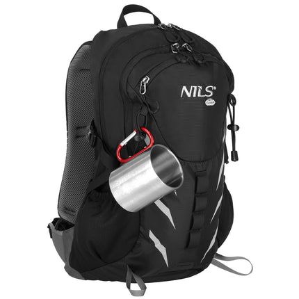 Kempingový hrnek s karabinou, 300ml nerez