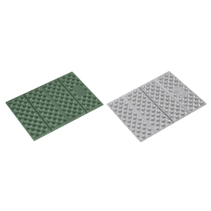 Kempingová sedací podložka, hliníkový podklad, 40 cm, zelená