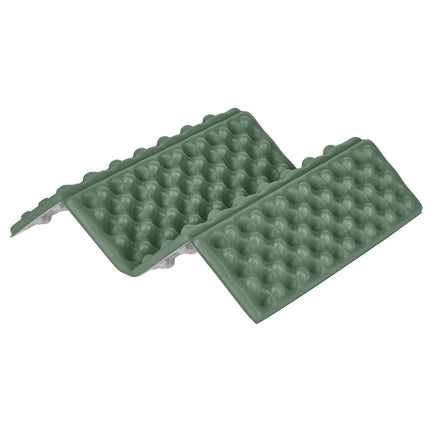 Kempingová sedací podložka, hliníkový podklad, 40 cm, zelená