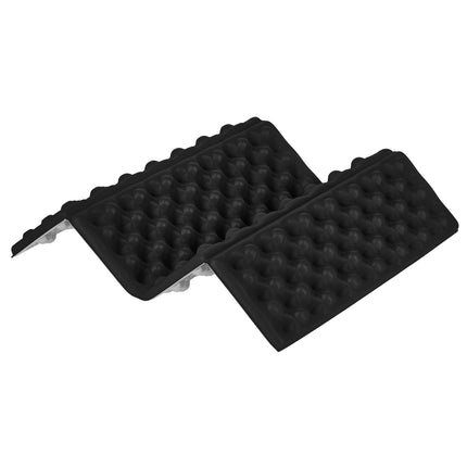 Kempingová sedací podložka, hliníková vrstva, 40 cm, černá