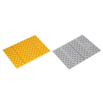Kempingová sedací podložka, hliníková vrstva, 40 cm, žlutá