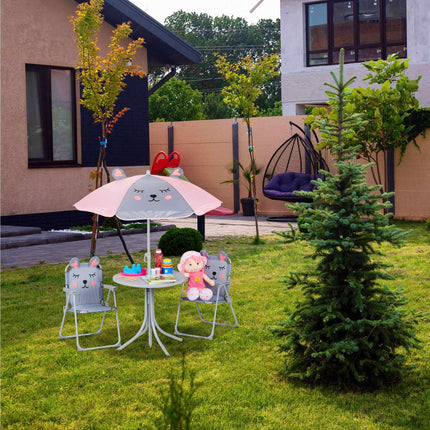 Kempingová sedací souprava pro děti se slunečníkem