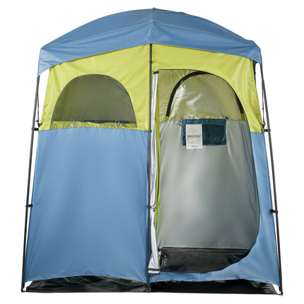Camping Shower Tent, 2-Room Privacy Changing Tent