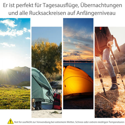 Camping tent for 3-4 people - Easy installation, waterproof