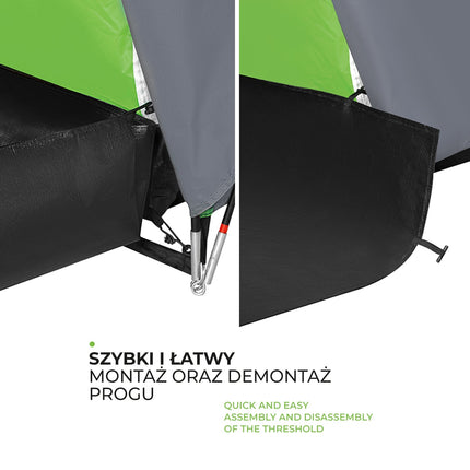 Kempingový stan – pro 4 osoby, voděodolný, snadné postavení