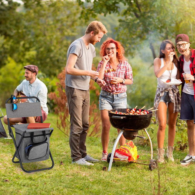 Campingkruk met rugleuning