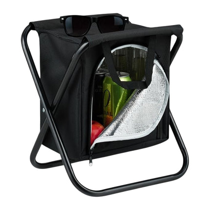 Campinghocker mit Kühltasche