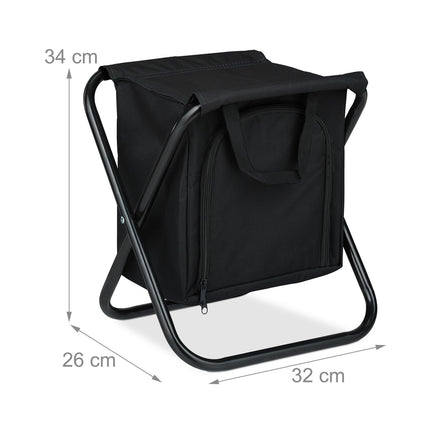 Campinghocker mit Kühltasche