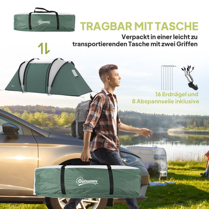 Lightweight 4-5 person water-repellent family camping tent