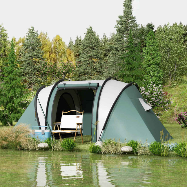 Lightweight 4-5 person water-repellent family camping tent