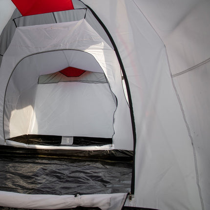 Tunelový kempingový stan pro 6 osob, odolný větru, UV50+, 2 ložnice