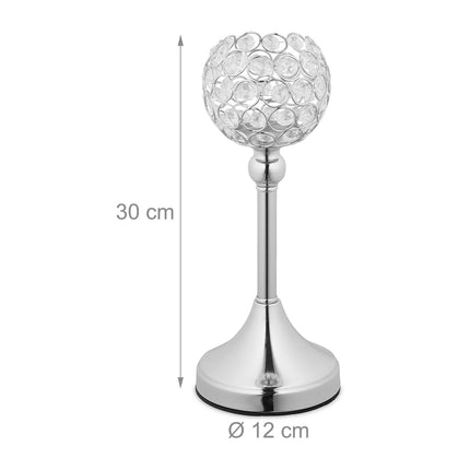 Candlestick in crystal, 2 pcs