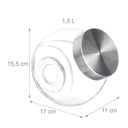 Dózy na bonbony 6 ks, 1.5 L