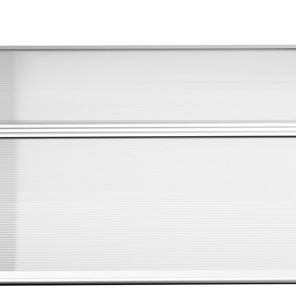 Vlnité venkovní dveře z polykarbonátu, UV ochrana, 90x150cm