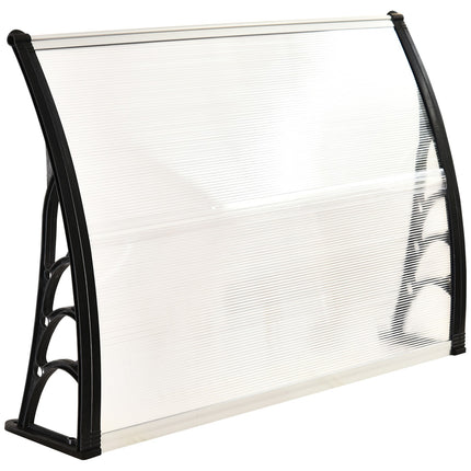 Průhledná polykarbonátová stříška nad vchodové dveře - 75x100cm