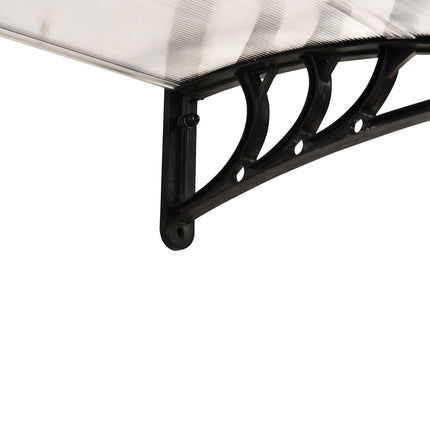 Outer door cover made of polycarbonate, Transparent, 120x75 Cm