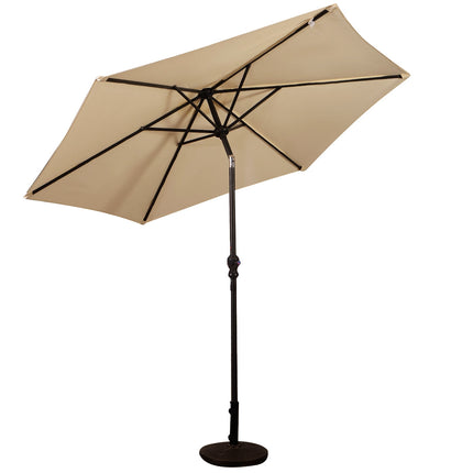 Ampelschirm 2,7m, Kurbelmechanismus, Neigefunktion, Beige