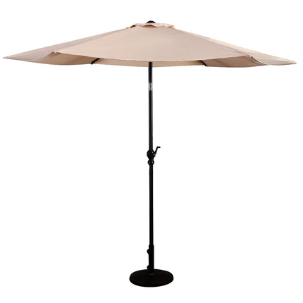 Ampelschirm 2,7m, Kurbelmechanismus, Neigefunktion, Beige