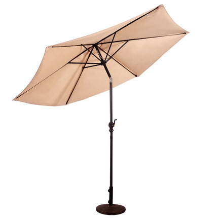 Ampelschirm 2,7m, Kurbelmechanismus, Neigefunktion, Beige