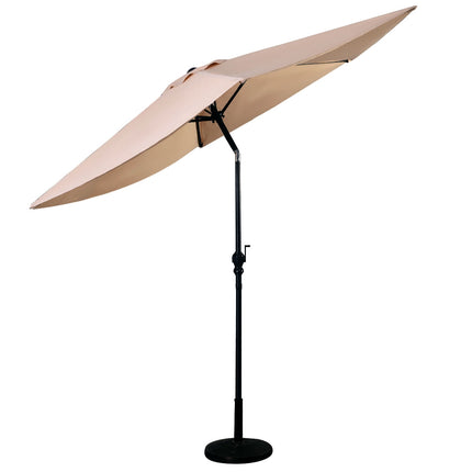 Ampelschirm 2,7m, Kurbelmechanismus, Neigefunktion, Beige