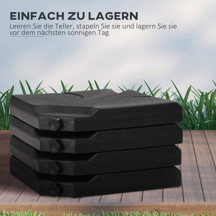 Závaží pro podstavec bočního slunečníku, HDPE, nosnost 56kg