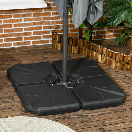Závaží pro podstavec bočního slunečníku, HDPE, nosnost 56kg