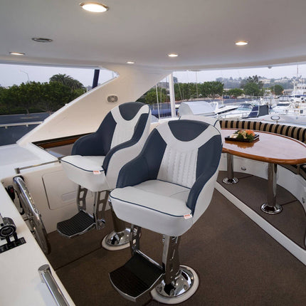 Captain Boat Bucket Seat With Armrests, Waterproof PVC