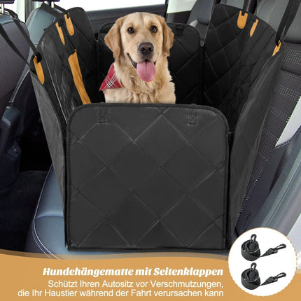 Deka pro psa na zadní sedadla auta, voděodolná & odolná proti poškrábání & protiskluzová 215 x 148 cm černá