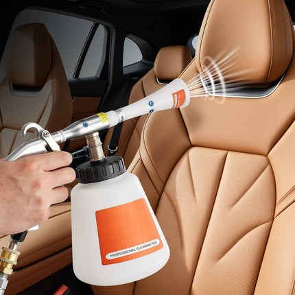 Car Cleaning Gun, 6–9.2 Bar, 1L Bottle, 2 Nozzles
