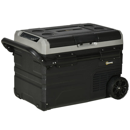 Autochladnička 40L, LED, kompresor, kolečka, dvojí napětí