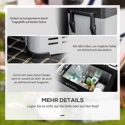 Autochladnička 50L, LCD displej, dvojí režim, přenosná