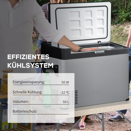 Autochladnička 50L, LCD displej, dvojí režim, přenosná