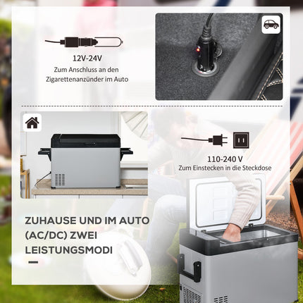 Autochladnička 50L, LCD displej, dvojí režim, přenosná