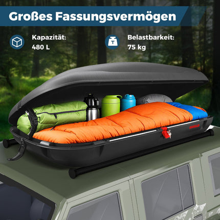 Střešní box 400L – uzamykatelný, odolný, aerodynamický