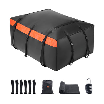 Car Rooftop Cargo Carrier Bag, 23 Cu Ft, Waterproof, Lock