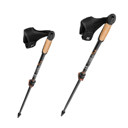 Hole na nordic walking z uhlíkových vláken, nastavitelná délka