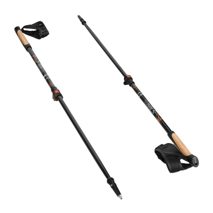Hole na nordic walking z uhlíkových vláken, nastavitelná délka