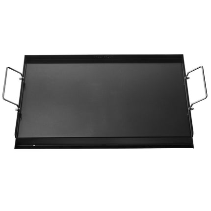 Carbon Steel Griddle, 24x16 Inch Flat Top Plate With Handle