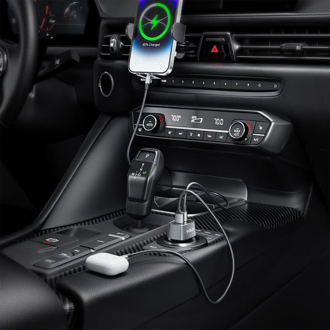 Nabíječka do auta 1xUSB-C PD 1xUSB-A 65W