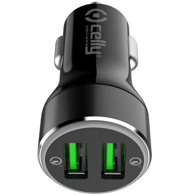 Nabíječka do auta 2xUSB QC3 max. 36W