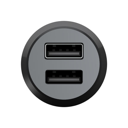 Car charger 36W 2-port QC Black
